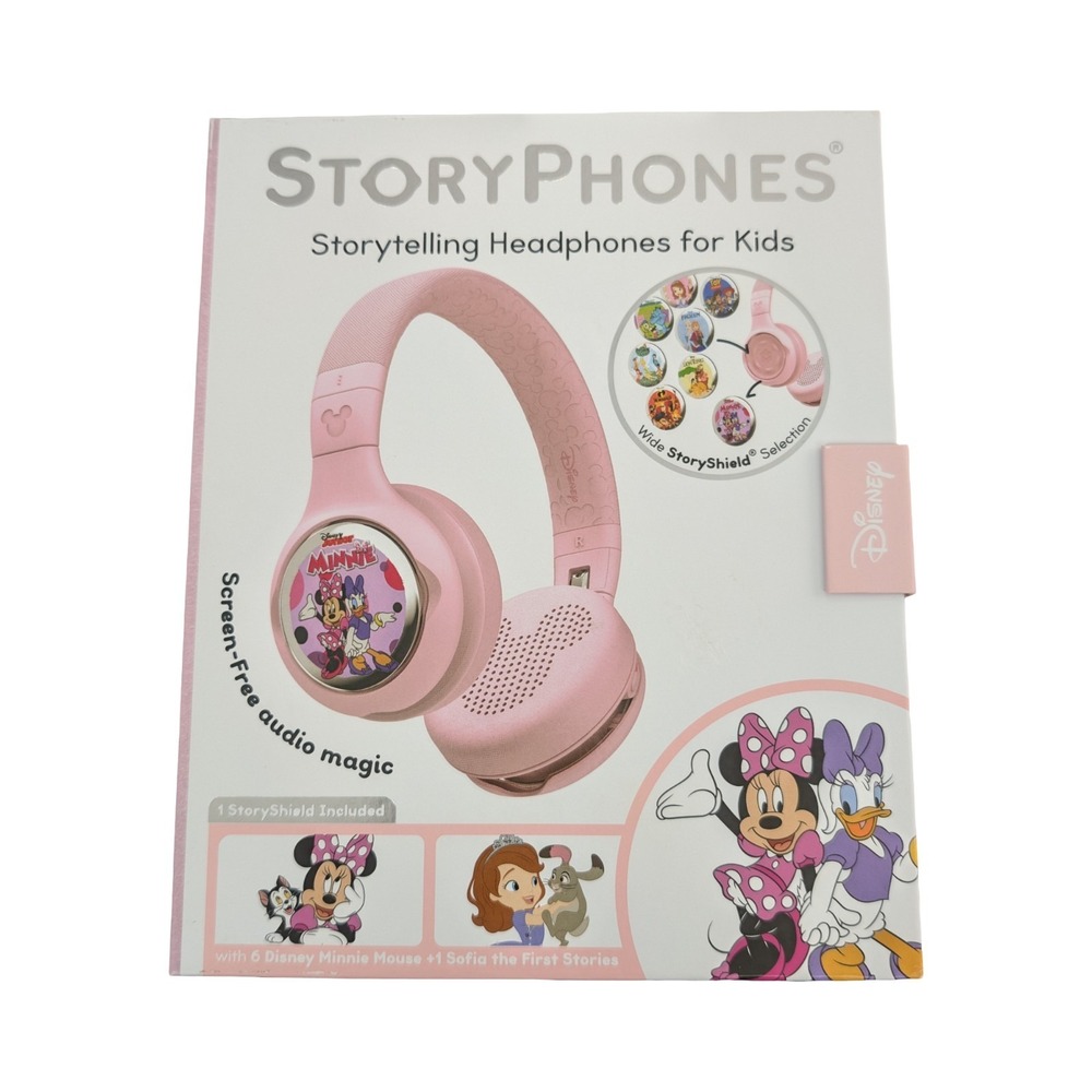 BbN Disney StoryPhones Kids Headphones Minnie Mouse Pink Screen-Free Audio Magic